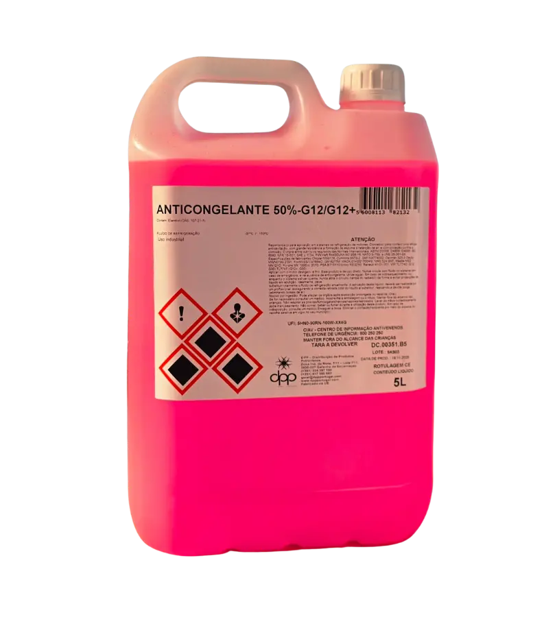 CAR RADIATOR ORGANIC G12/G12+ 50% ROSA 5LT